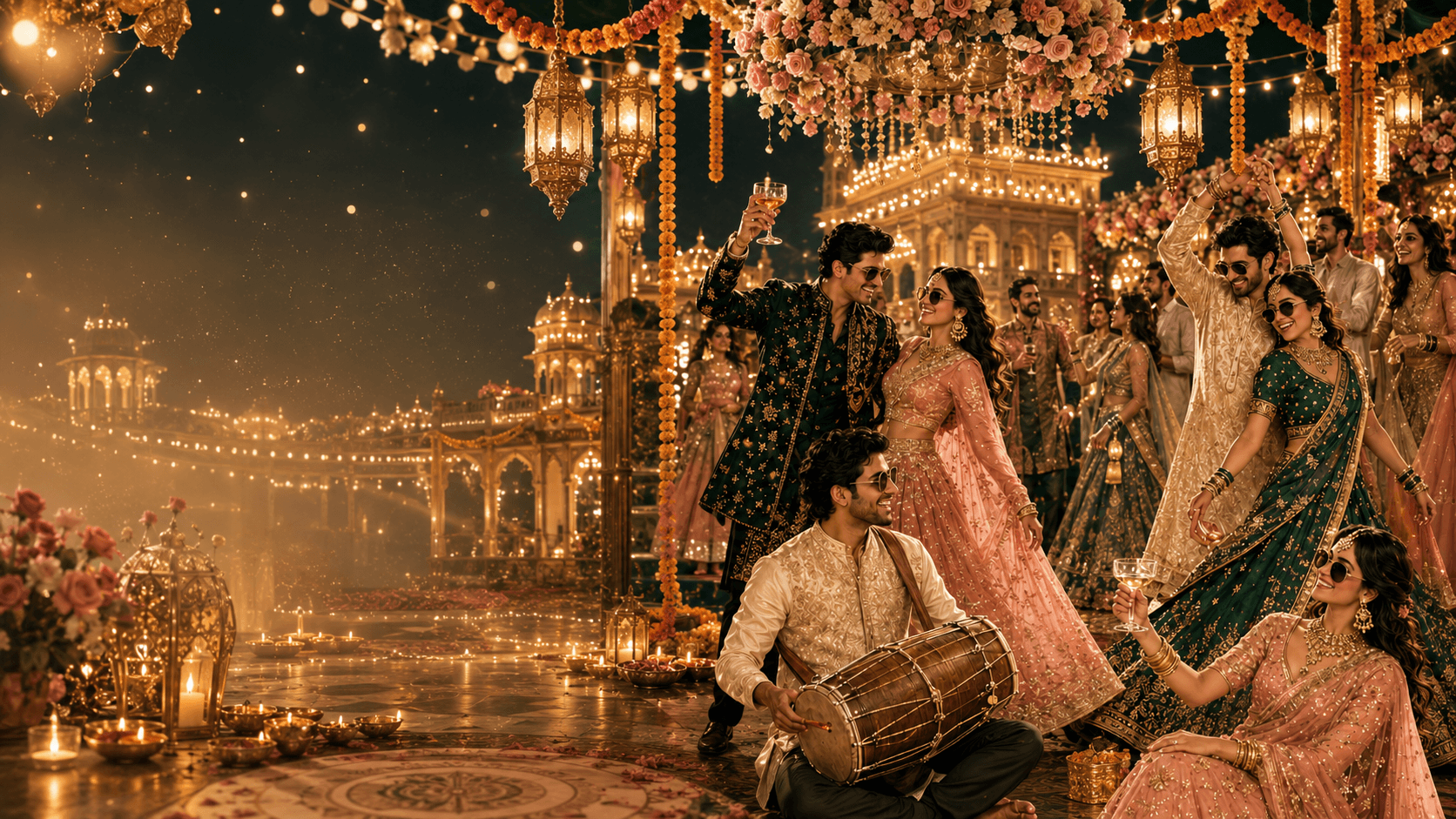 Elegant Bollywood-inspired Diwali celebration